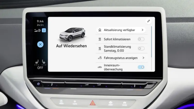 VW Infotainment zeigt "Aktualisierung verfügbar" an. So kann man das VW Software-Update selber machen und das Auto auf dem neuesten Stand halten.